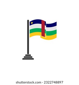 Central African flags icon set, central African independence day icon set vector sign symbol