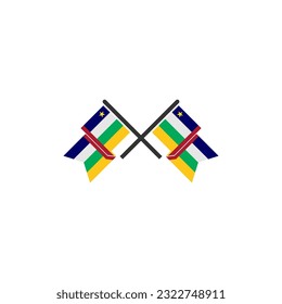 Central African flags icon set, central African independence day icon set vector sign symbol