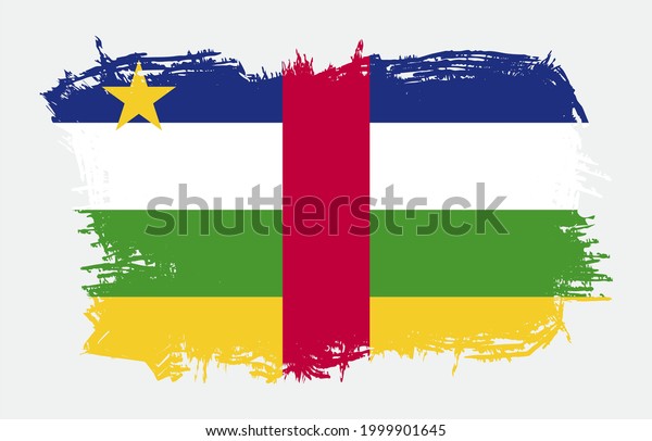 Central African Republic Country Flag Splash\
Free Vector\
Illustration