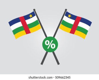 Central African Republic Emblem Percentage