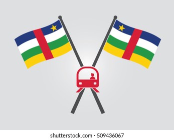 Central African Republic Emblem Train