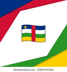 Central African Republic Flag Abstract Background Design Template. Central African Republic Independence Day Banner Social Media Post. Central African Republic