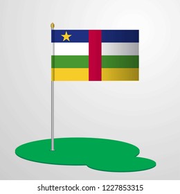 Central African Republic Flag Pole