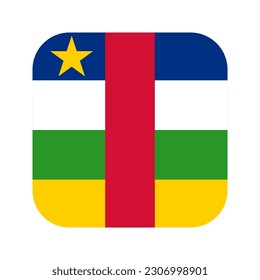 Central African Republic flag simple illustration for independence day or election