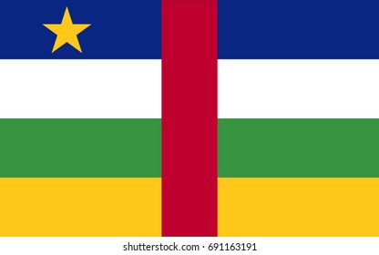 Central African Republic flag vector