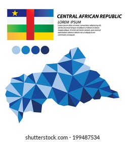 Central African Republic geometric concept design