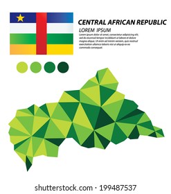 Central African Republic geometric concept design