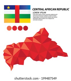 Central African Republic geometric concept design