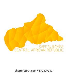 Central African Republic map geometric texture background
