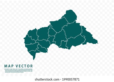Central African Republic map High Detailed on white background. Abstract design vector illustration eps 10