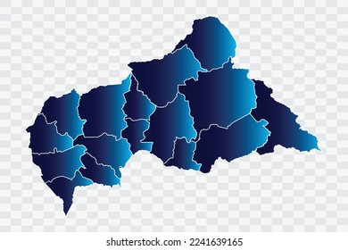 República Centroafricana Mapa índigo de color en archivos de calidad de fondo blanco   png