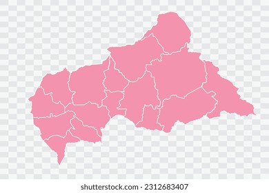 Central African Republic Map Rose Color Background quality files png