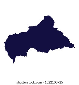 Central African Republic Map Vector