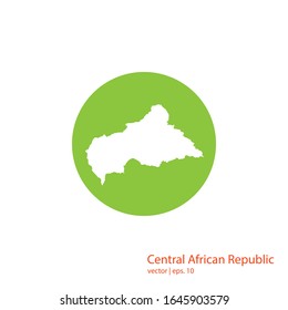 Central African Republic Maps Logo Design Vector Template