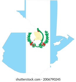 Central America Guatemala country flag vector on white background