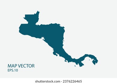 central america map High Detailed on white background. Abstract design vector illustration eps 10