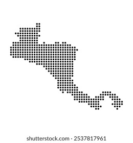 central america map icon illustration design