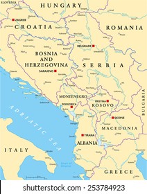 1,125 Croatia And Montenegro Map Images, Stock Photos & Vectors ...