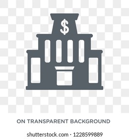 Central bank icon. Central bank design concept from Central bank collection. Simple element vector illustration on transparent background.