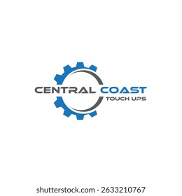Central Coast Auto Services logo features a bold, modern design with a car and gear icon, ideal for mechanics, garages, and vehicle repair shops in the Central Coast area.

