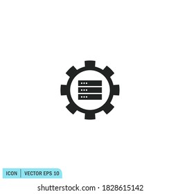 
ilustración de icono de datos central plantilla de logotipo de elemento de diseño simple