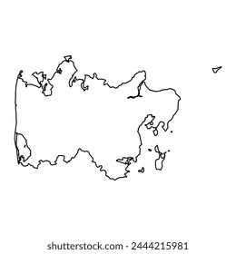 Central Denmark Region map, administrative division of Denmark. Vector illustration.