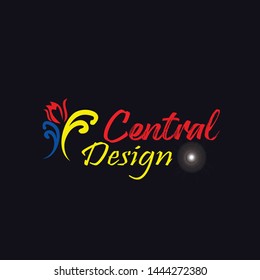Central Design, Template for award design. Bright, colorful vector illustration.