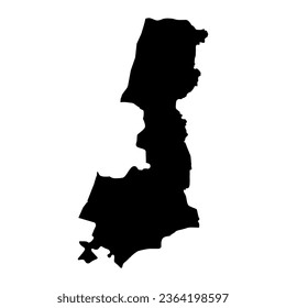 Central District map, administrative division of Israel.