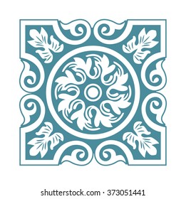 The central element of the frame in vintage style