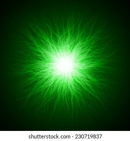 central green beam