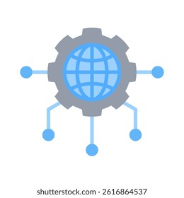 Central Icon Element for Design