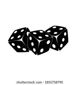 Central java , Indonesia - November 17, 2020 : Dice vector icon