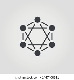 Central Ledger flat icon. Monochrome creative design from blockchain icons collection. Sipmle sign illustration central ledger icon for mobile and web usage.