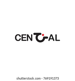 CENTRAL Letter Logo Design Vector