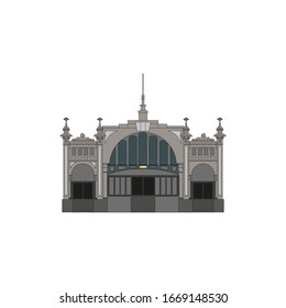 Central market of Zaragoza city in Spain