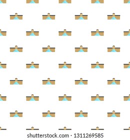 Central paris building museum icon. Flat illustration of central paris building museum vector icon for web design