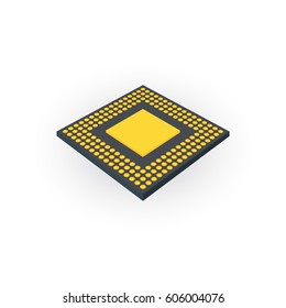 Central processing unit, CPU concept by Back board.