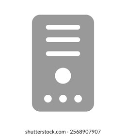 Central processing unit vector design, ready to use icon