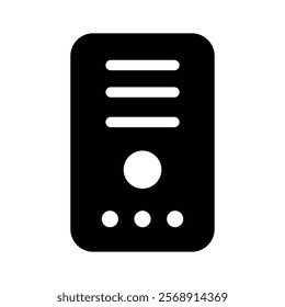 Central processing unit vector design, ready to use icon