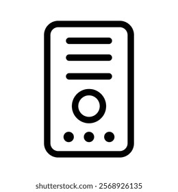 Central processing unit vector design, ready to use icon