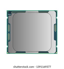 Central processing unit vector illustration. EPS10.