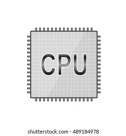 Central processor. eps 10 vector illustration 
