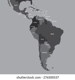 Central And South America Map