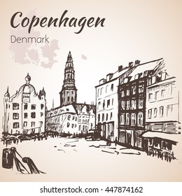 The central square, Amagertorv - Copenhagen