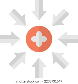 centralized concept illustration in minimal style isolated on background