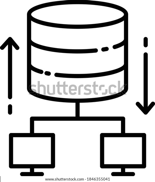 Concept De Base De Donnees Centralisee Image Vectorielle De Stock Libre De Droits Concept De Base De Donnees Centralisee Image Vectorielle De Stock Libre De Droits