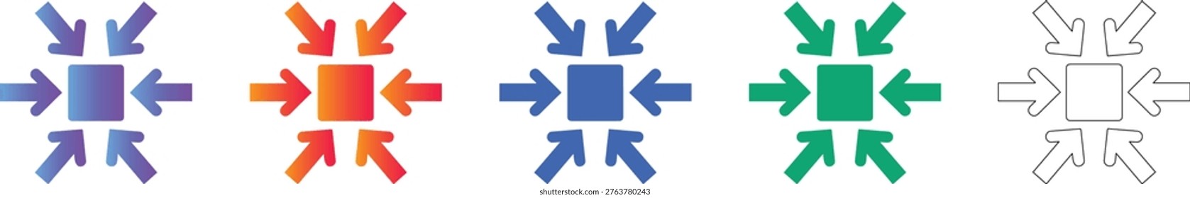 Centralized Focus Icon Set vol 1079