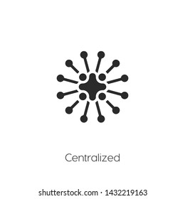 centralized icon vector symbol sign