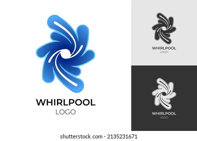 zentralisiertes Logo-Design, Whirlpool, Tornado, Kreis, Teamwork, Zusammenarbeit