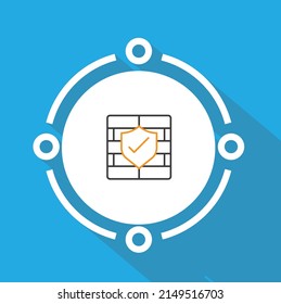Centralized management icon vector design